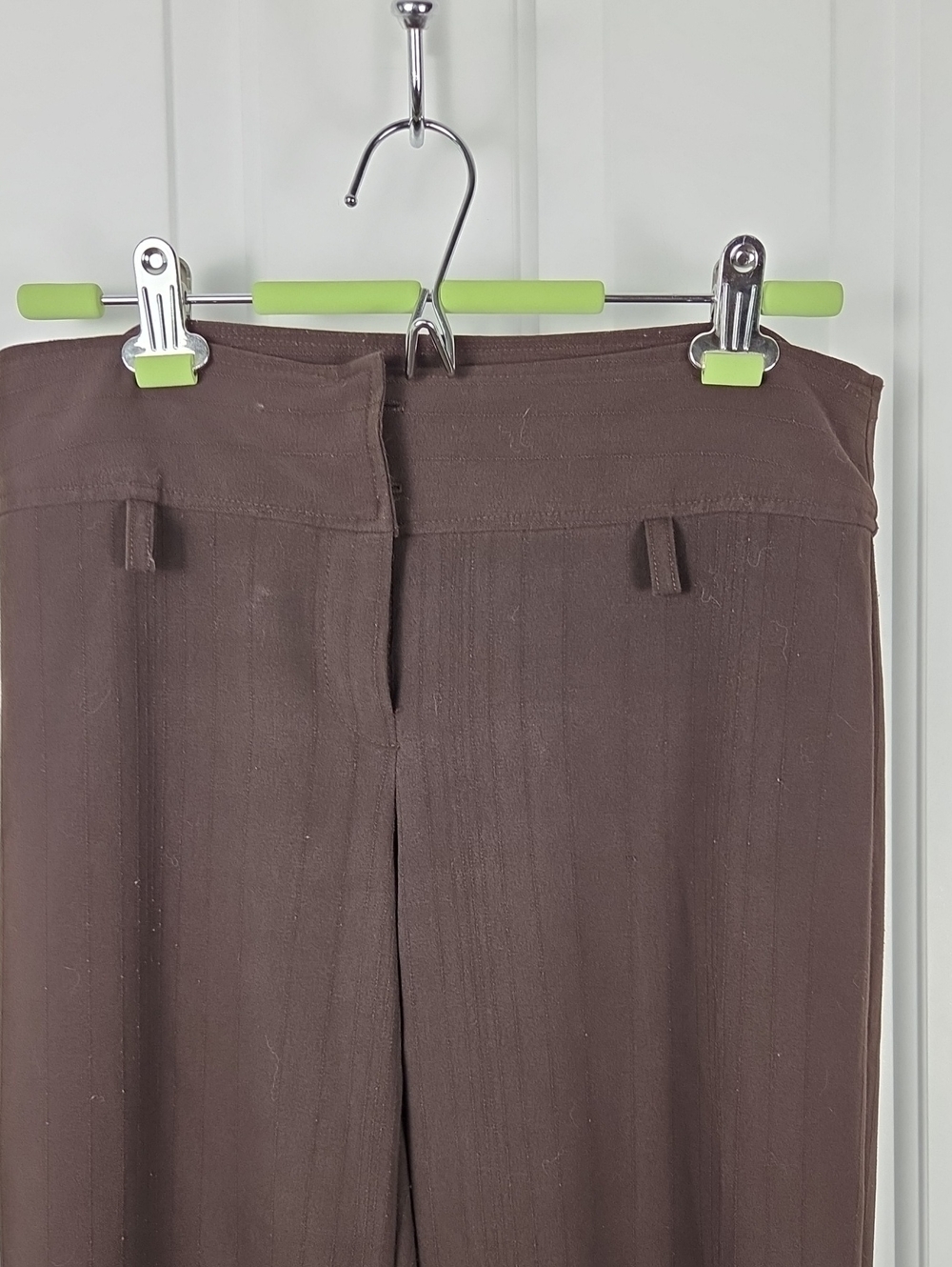 Wrapper Women's Brown Straight-Leg Trousers